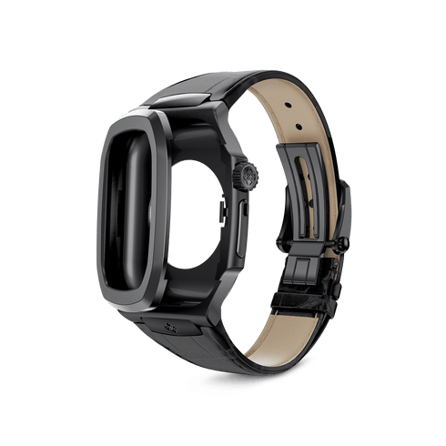 Apple Watch Case / ROYAL45 - Black Leather