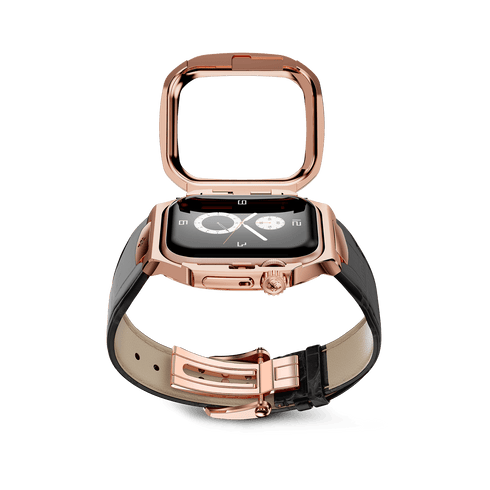 Apple Watch Case / ROYAL45 - Rose Gold Leather
