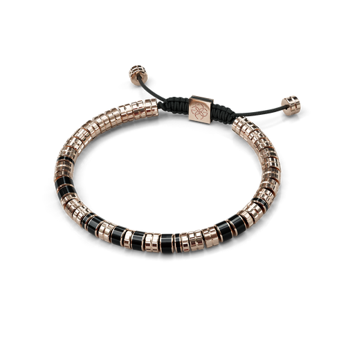 Bracelet / EV - Rose gold - Black