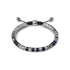 Bracelet / EV - Silver - Blue & Black
