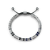 Bracelet / EV - Silver - Blue & Black